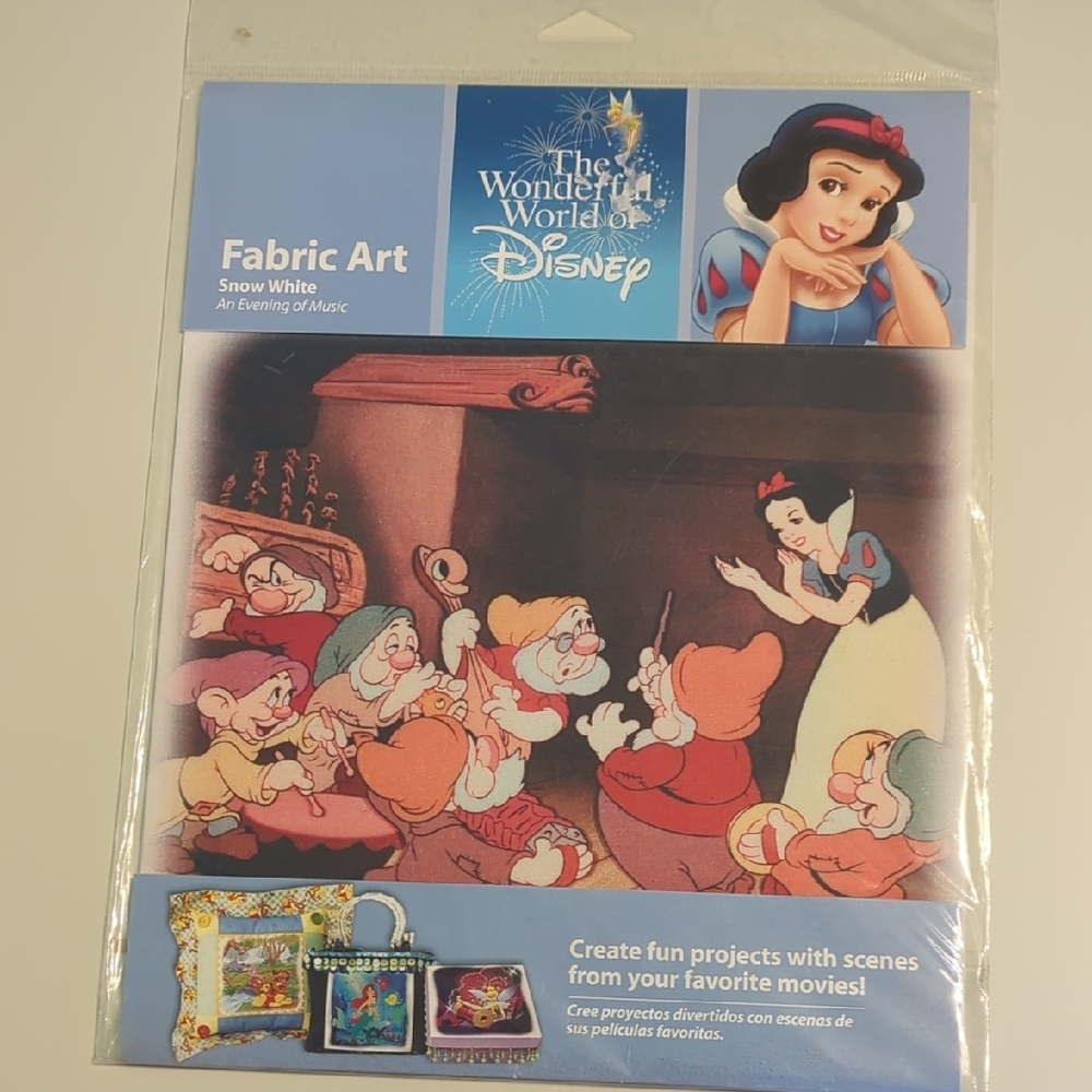 Snow White Fabric Art